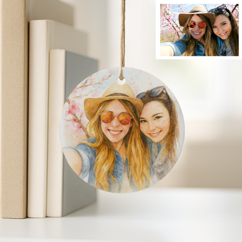 Custom Watercolor Ornament